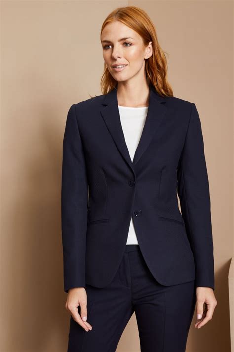 navy blue suit jacket womens